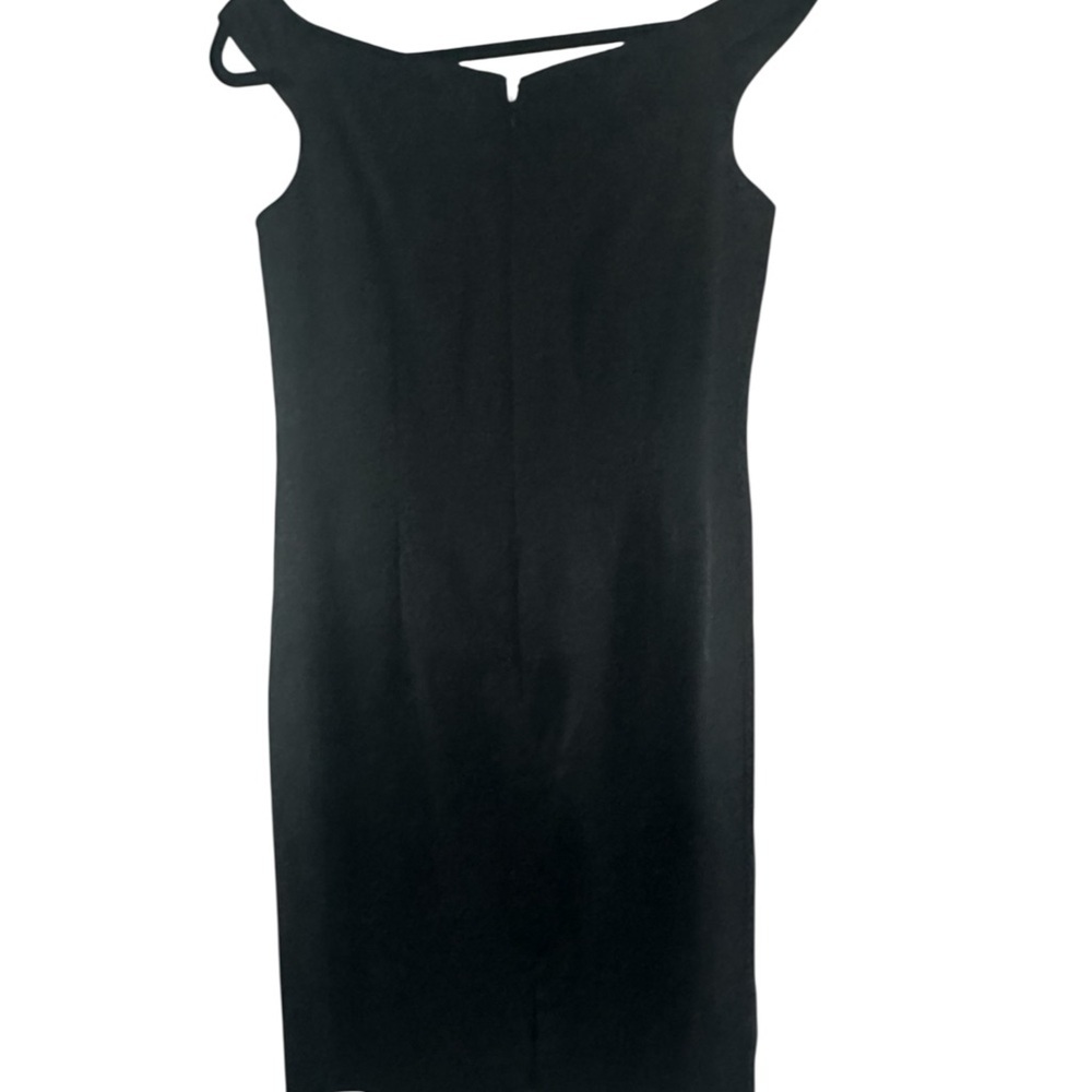 Helen Morley Elegant Black Floral Handcrafted Embroidered Dress Size 10 - Picture 7 of 8